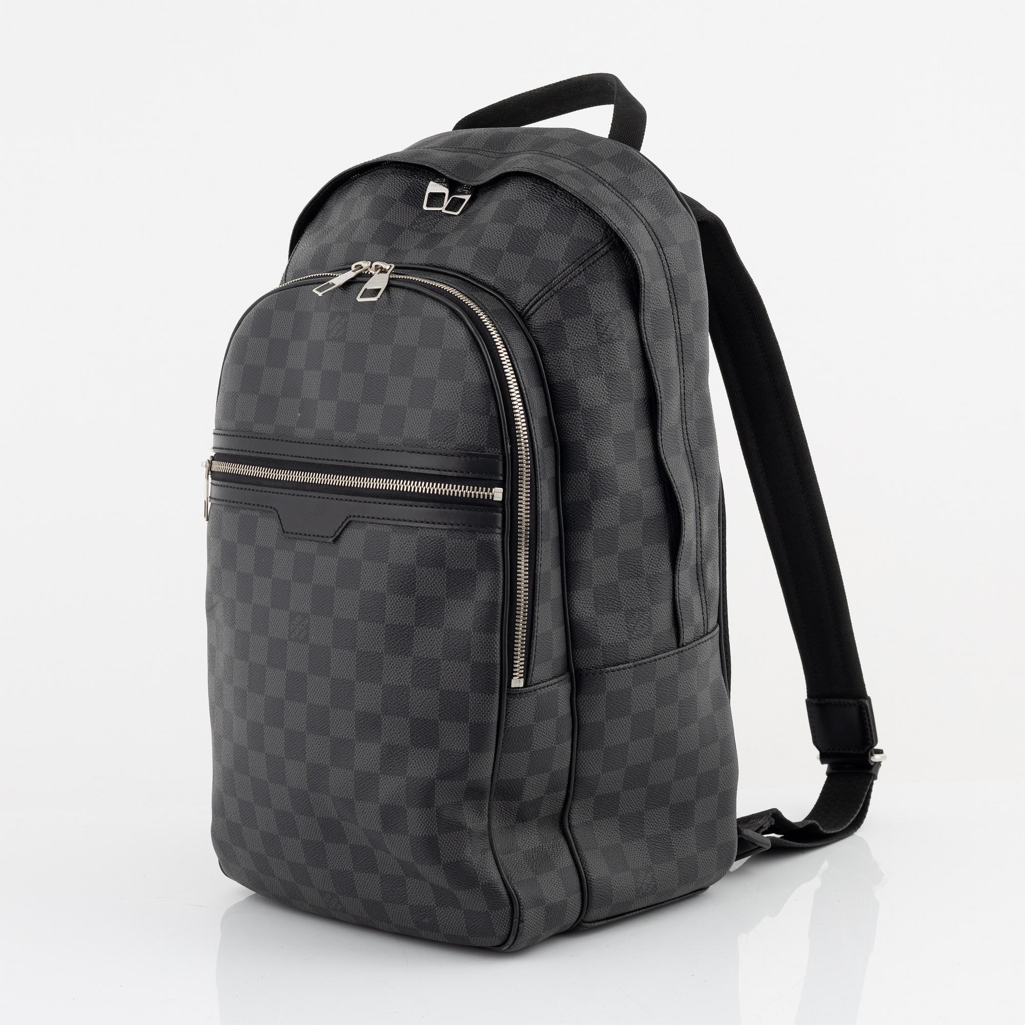 Louis Vuitton, a Damier Graphite 'Michael' backpack, 2013.