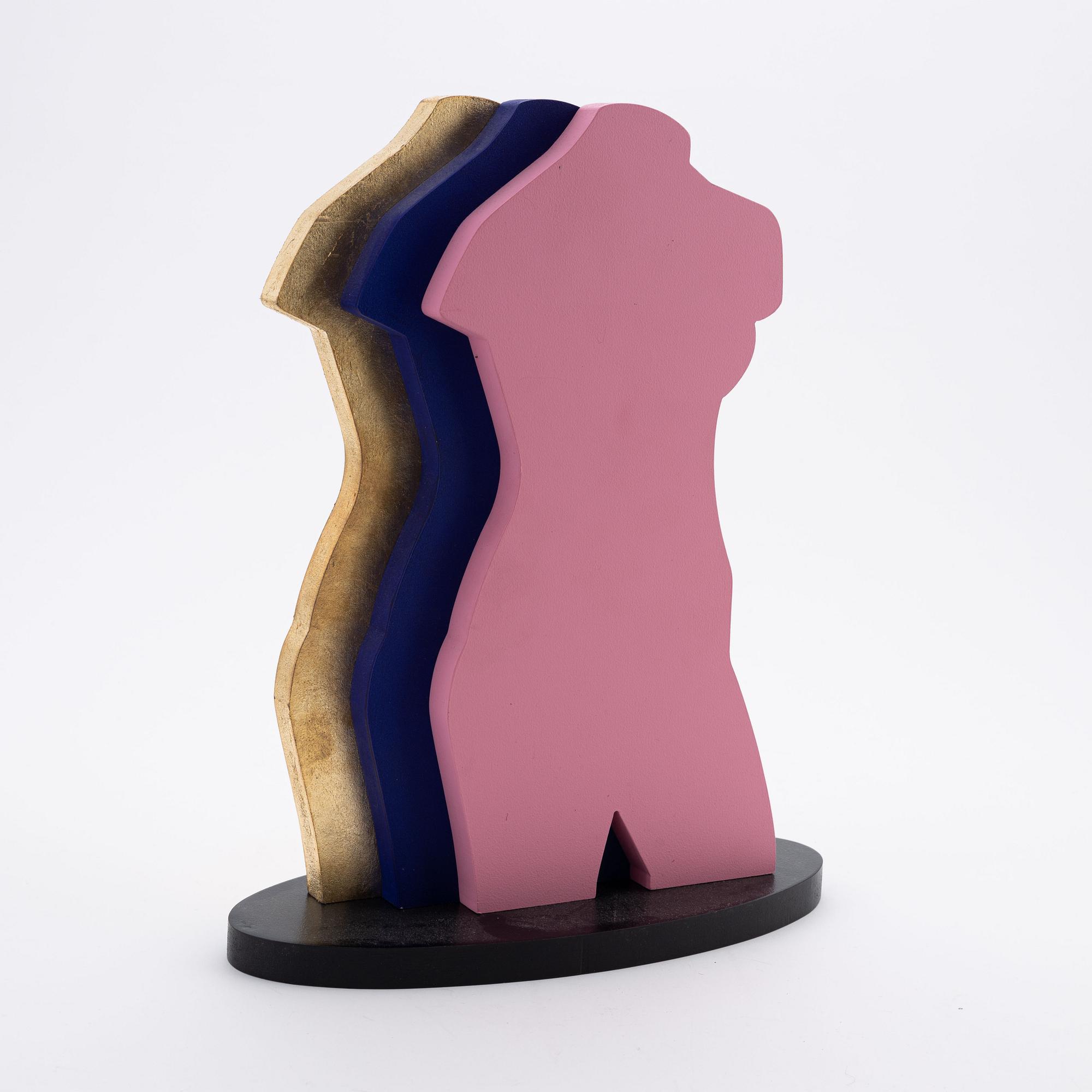 Michael Qvarsebo, multiple, painted wood, signed 3/8.