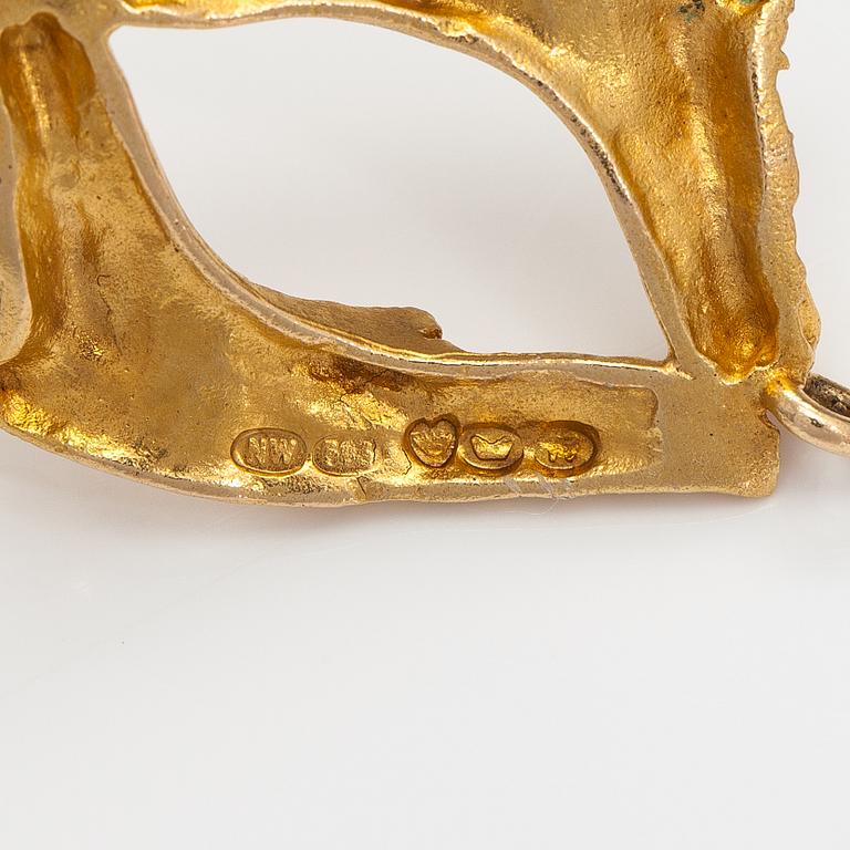Helky Juvonen, Armband, 14K guld. Westerback, Helsingfors 1972.