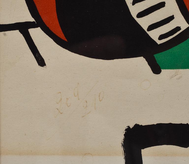 FERNAND LÉGER, utställningsaffisch, blekt signatur och numrerad 209/210.