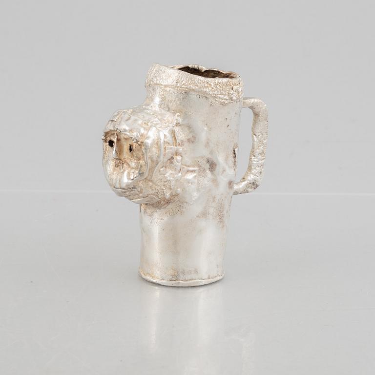 A silver vase, mark of Lars Arby, Gothenburg, Sweden 1975.