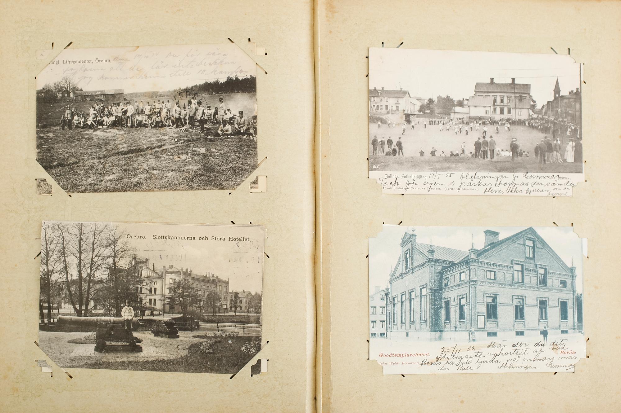 BREFKORTSALBUM, omkring år 1900.
