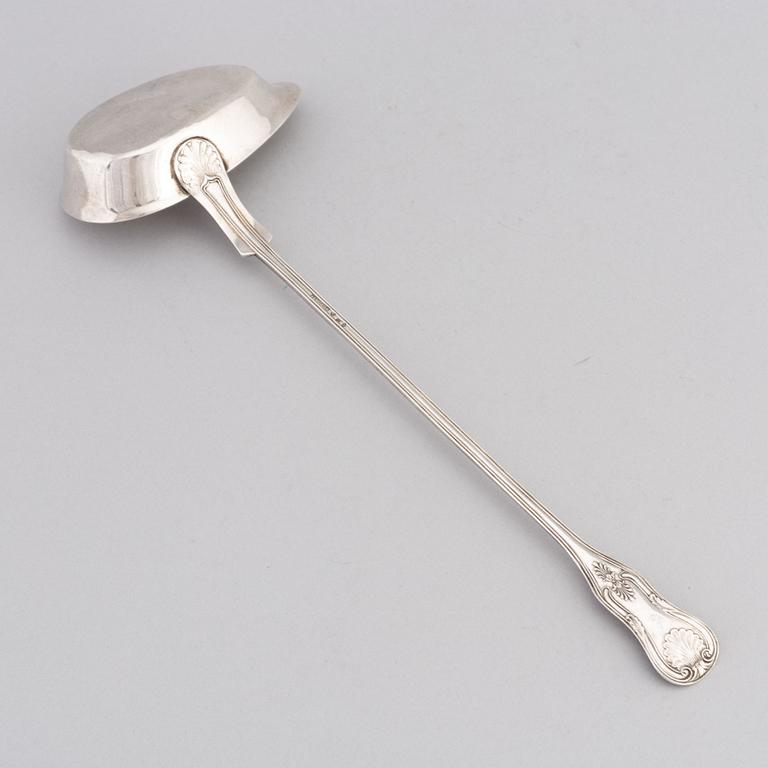 A Swedish Silver Laddle, mark of JA Selling, Härnösand 1869.