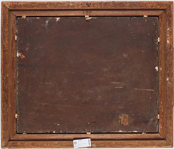 Tysk skola 1800-tal oil on panel.