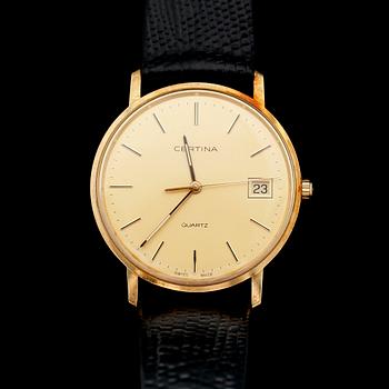 ARMBANDSUR, 18 k guld, Certina, Quartz.
