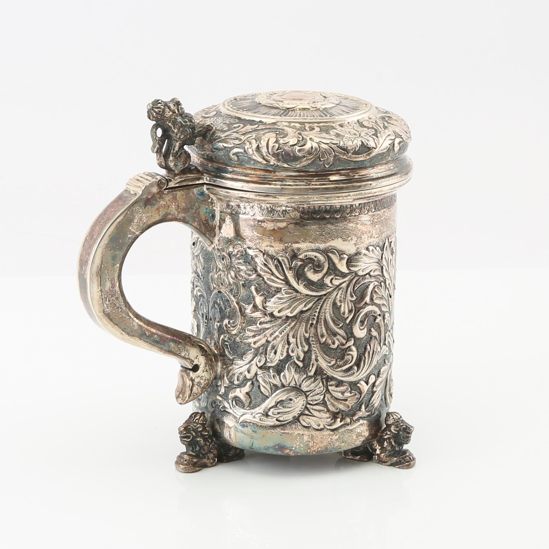 Baroque-style silver loving cup, Mema, Swedish import marks.