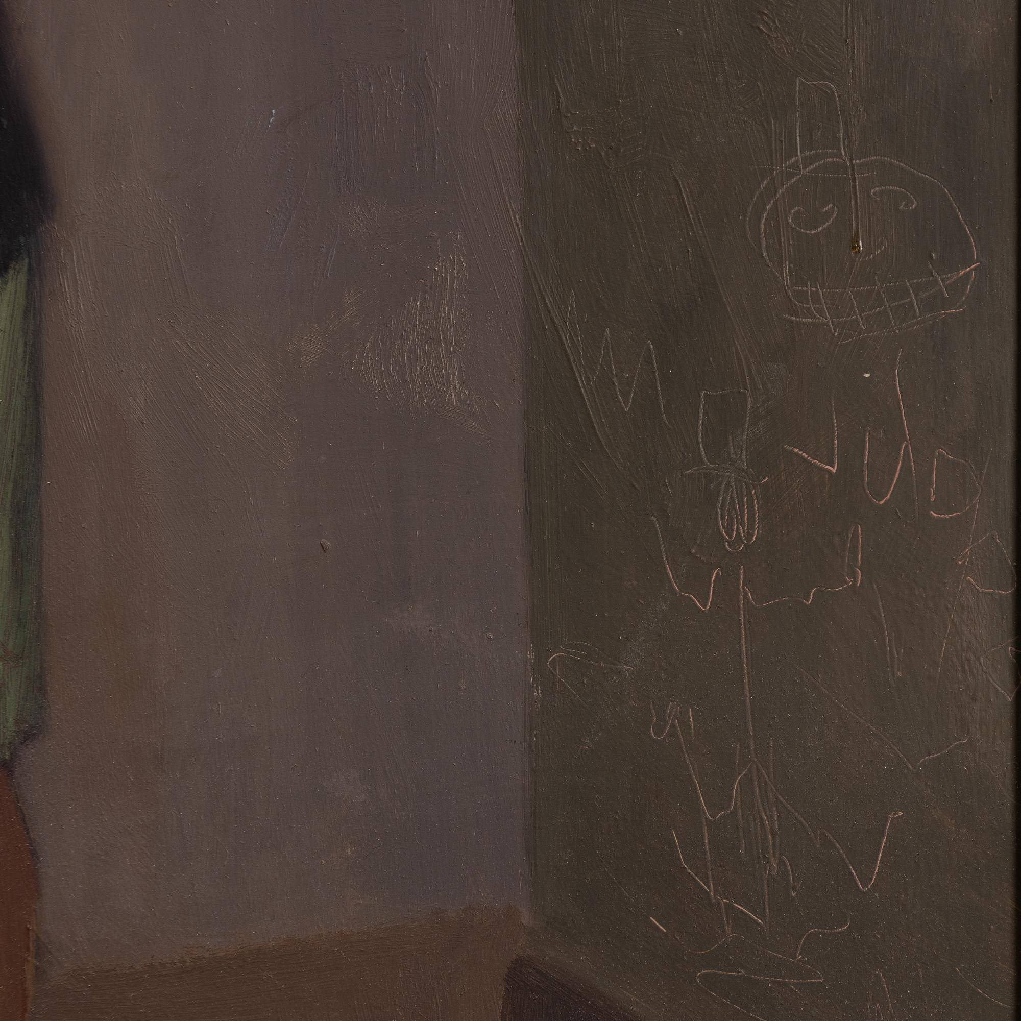 Pelle Åberg, Kvinna i pälsjacka.