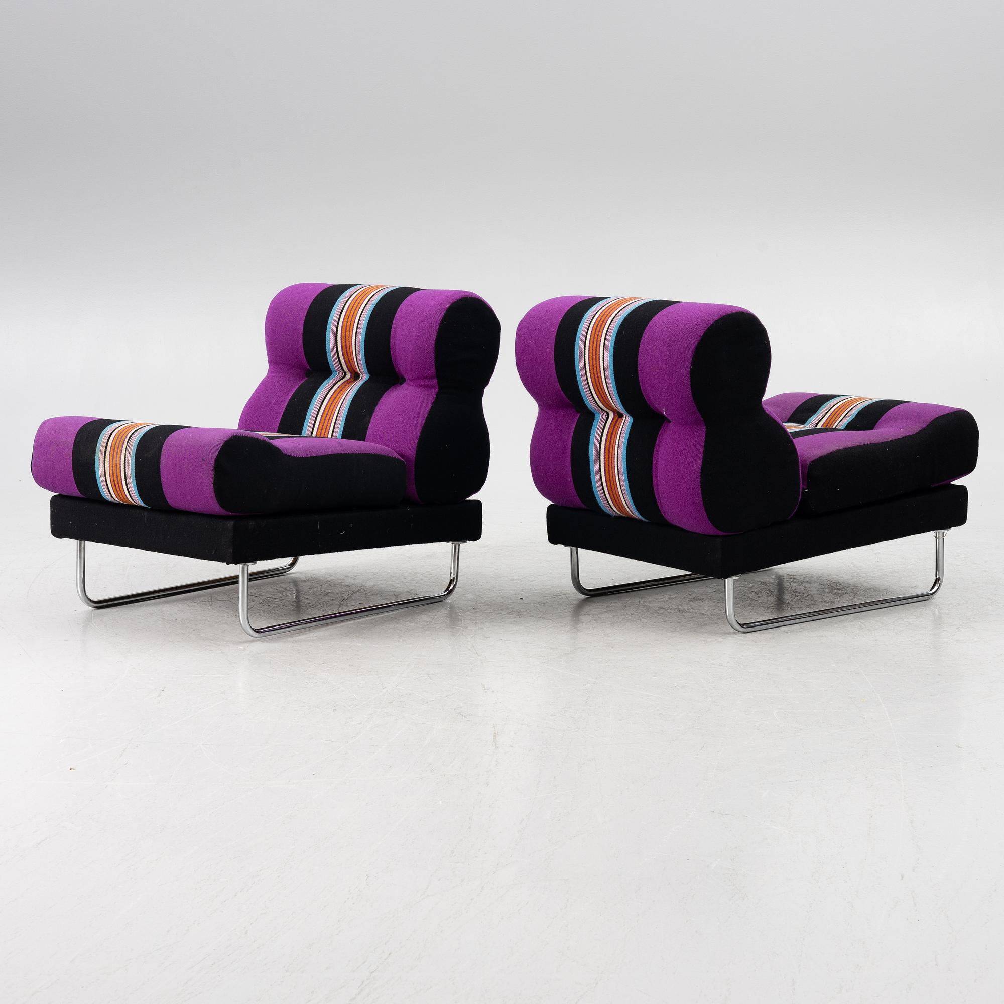 Jan-Eric Bengtsson, modular sofa, four pieces, "Bossanova", Scapa Industri AB, Alvesta, 1970s.