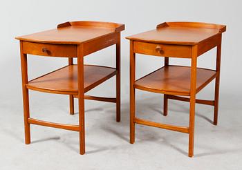 SÄNGBORD, 1 par, Carl Malmsten, 1960-tal.