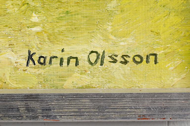 KARIN OLSSON, olja på duk, signerad.