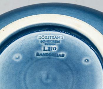 SKÅL, stengods, Gertrud Lönegren, Rörstrand. 1900-tal.