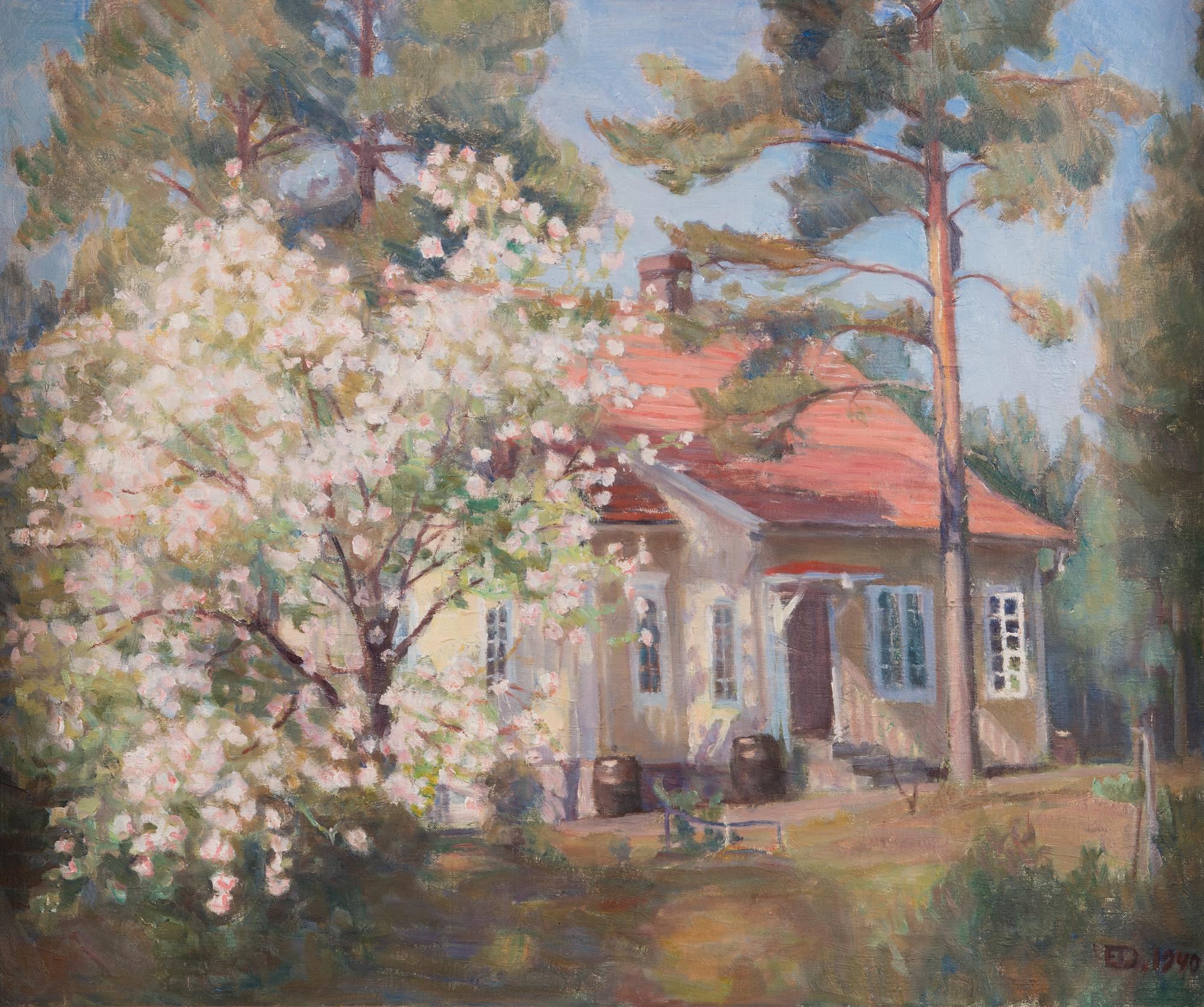 Emil Edvard Danielsson, öljy kankaalle, signeerattu ja päivätty 1940.