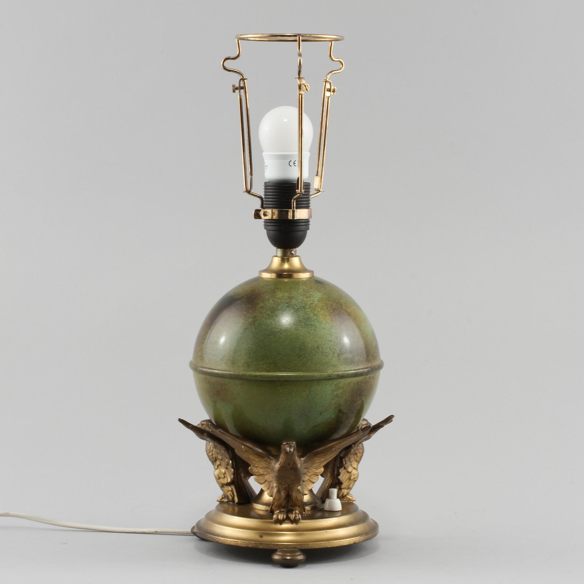BORDSLAMPA, art deco, 1900-talets andra kvartal.
