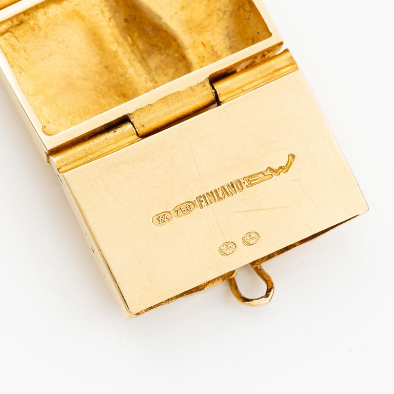 Björn Weckström, armband "Golden River", 18K guld, för Lapponia, Finland.