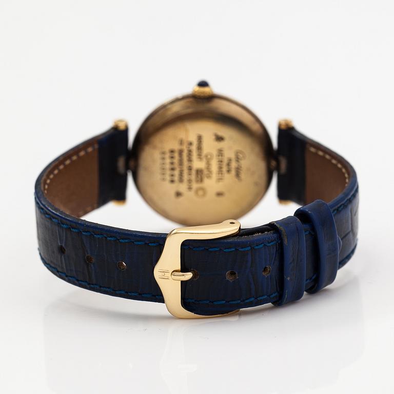 must de Cartier, Vermeil, wristwatch, 30 mm.