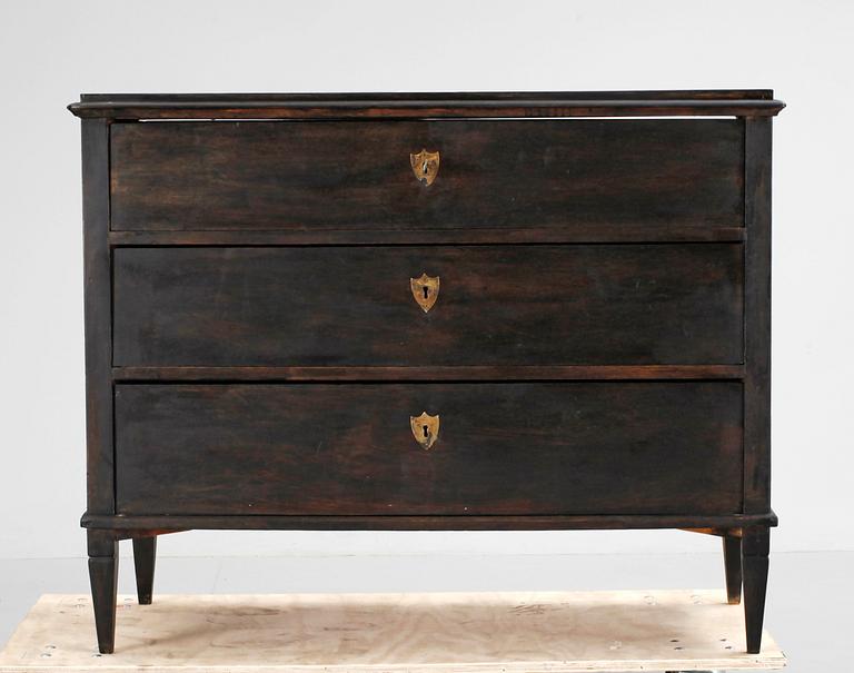 BYRÅ, sengustaviansk stil, 1800-tal.