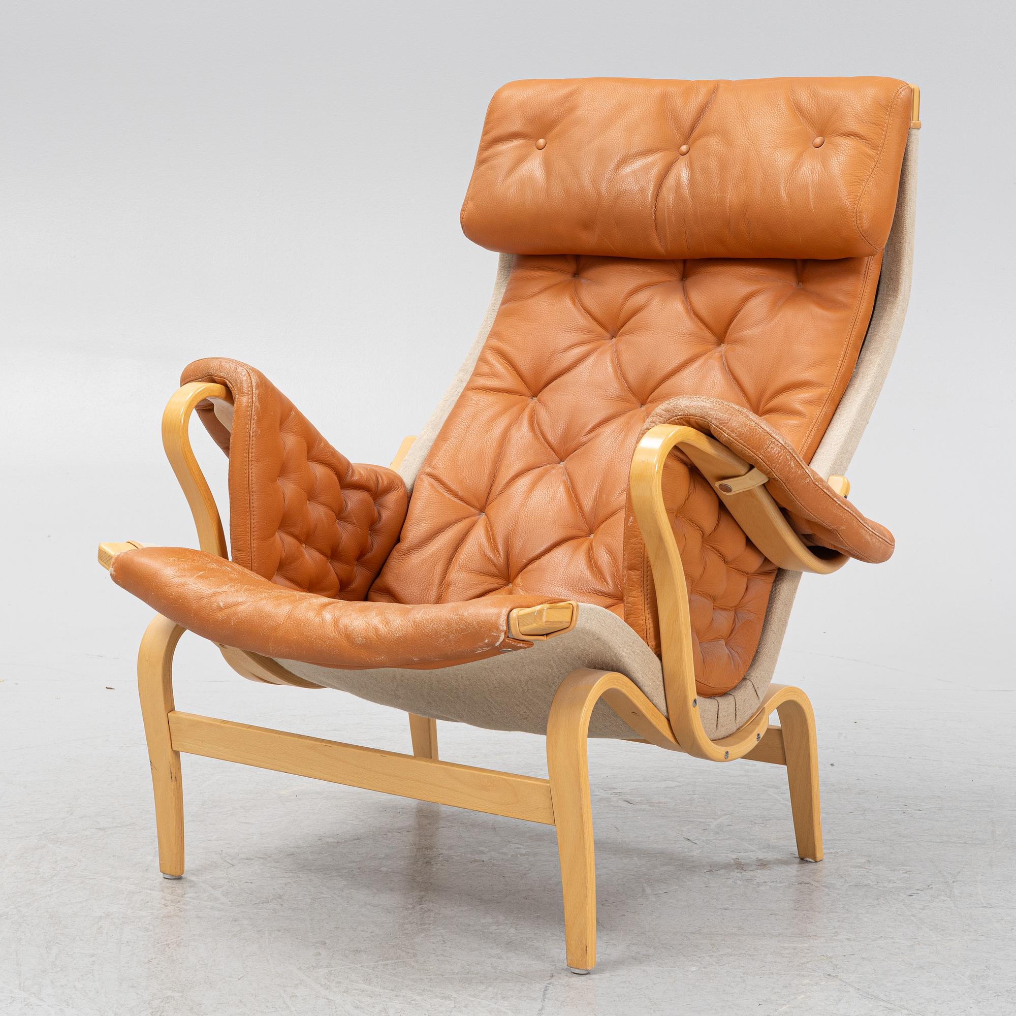 Bruno Mathsson, fåtölj, "Pernilla", DUX.