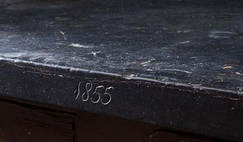 A Swedish 19th century stone top table.