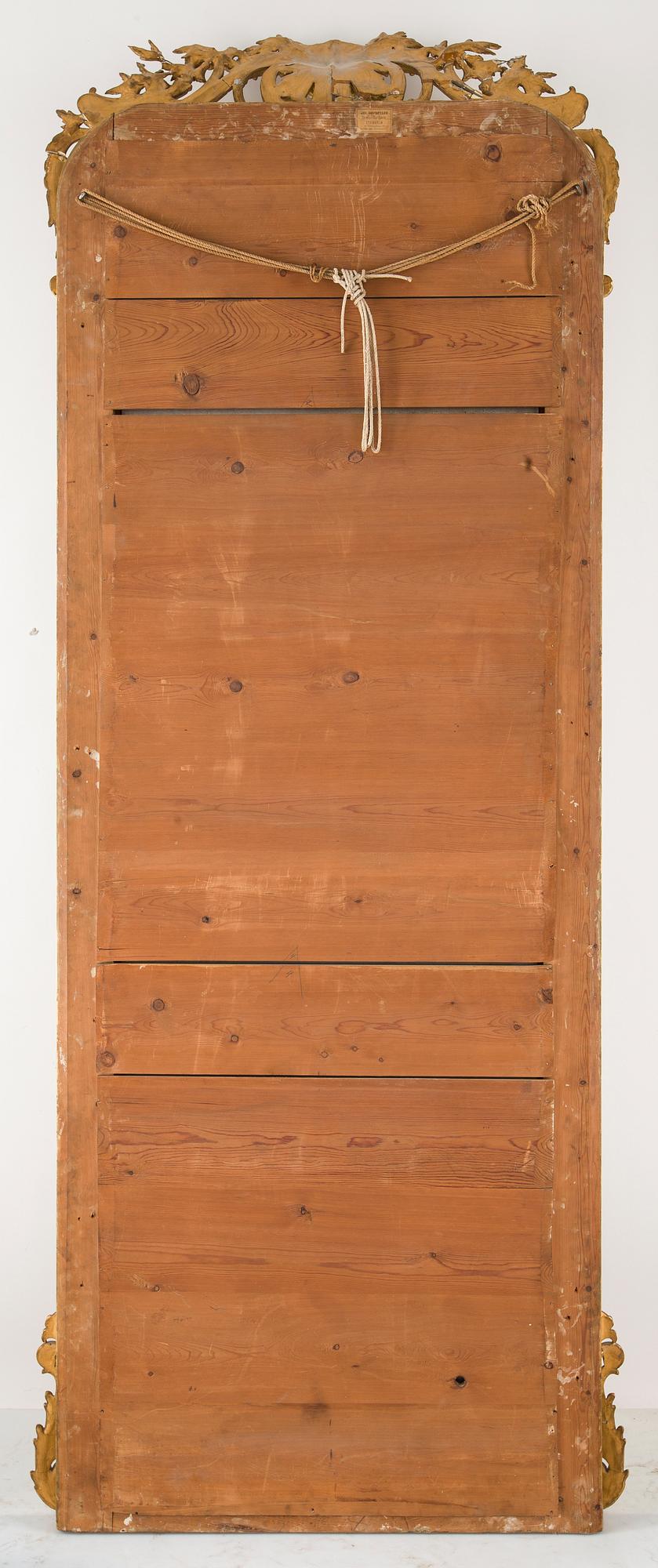 SPEGEL samt KONSOLBORD, nyrokoko, 1800-andra hälft.