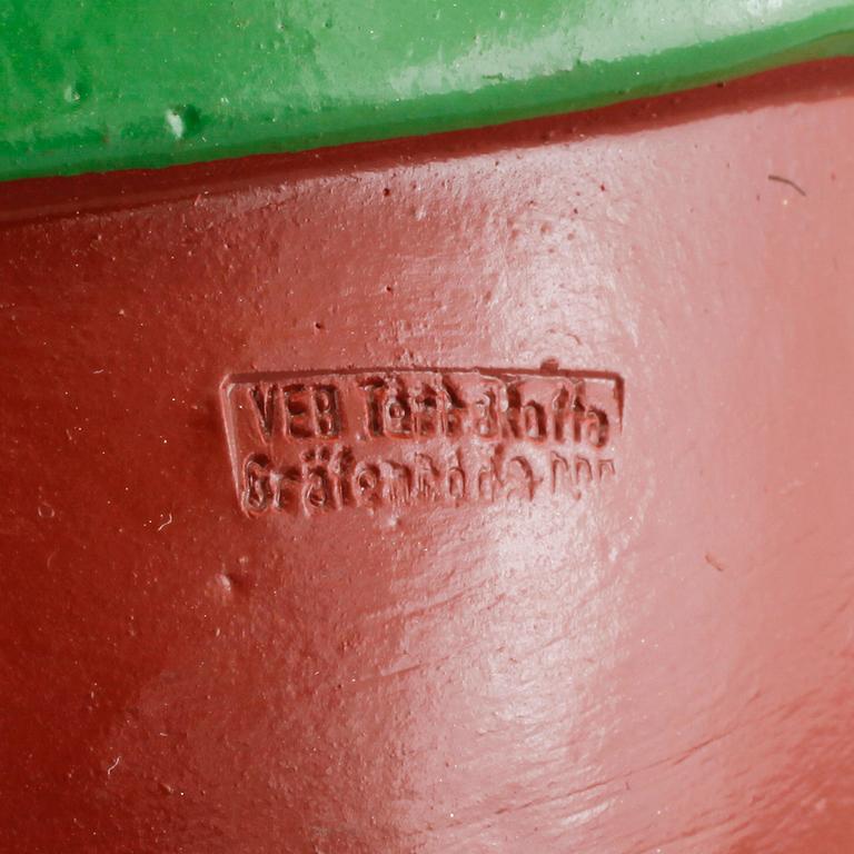 Gnome in terracotta from Gräfenroda Germany, second half of 20th century.