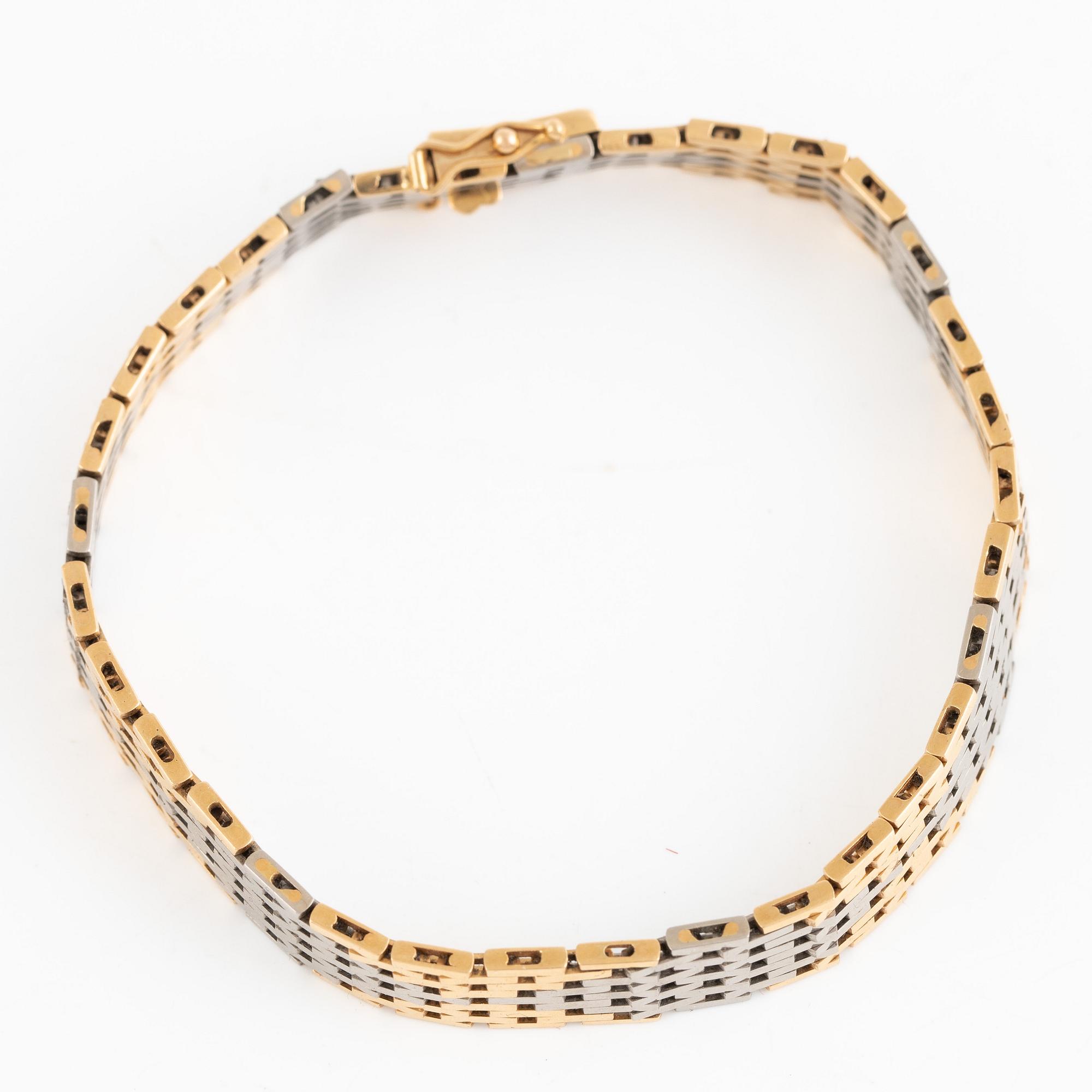 Bröderna Hedens, armlänk, 18k guld, Stockholm 1970.