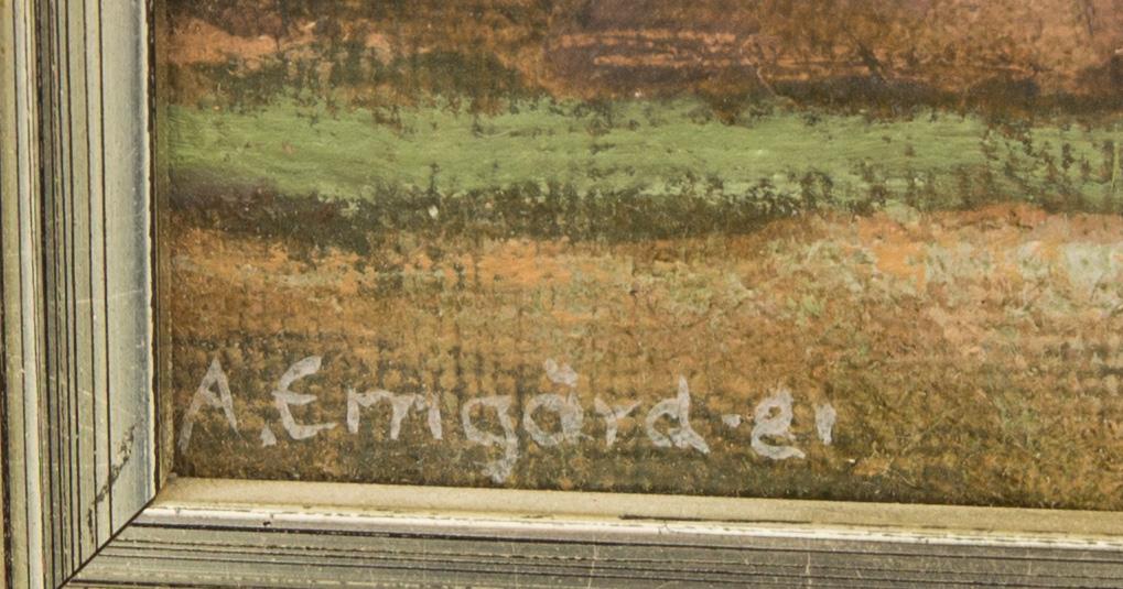 ANDERS EMGÅRD, olja på duk, signerad och daterad 81.