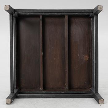 Two gustavian style stools, 20th century.