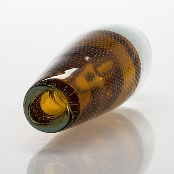 Gunnel Nyman, a glass vase, signed G. Nyman Nuutajärvi Notsjö -56.