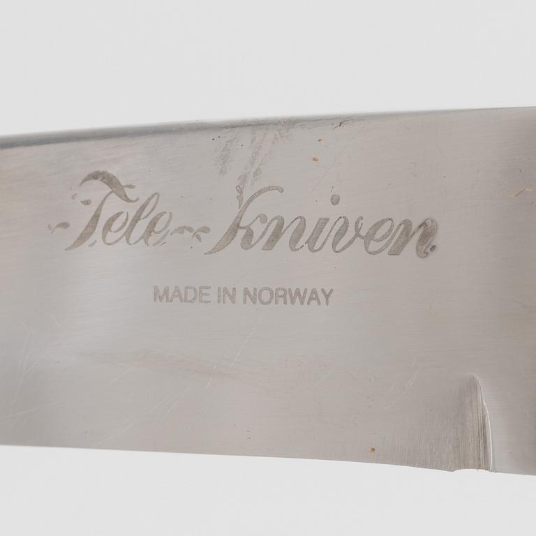 Two sami knives by Sven Erik lampinen and Stefan Karlsson, a Tele-kniven, Norway, and a Lapin Puukko knife, Finland.