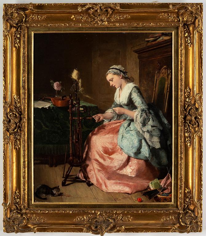 ERNEST GUSTAVE GIRARDOT, oil on panel, signed.