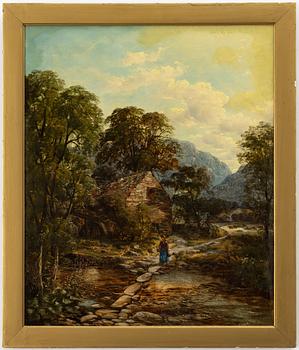 John Joseph Hughes, Landscape with a Stream.