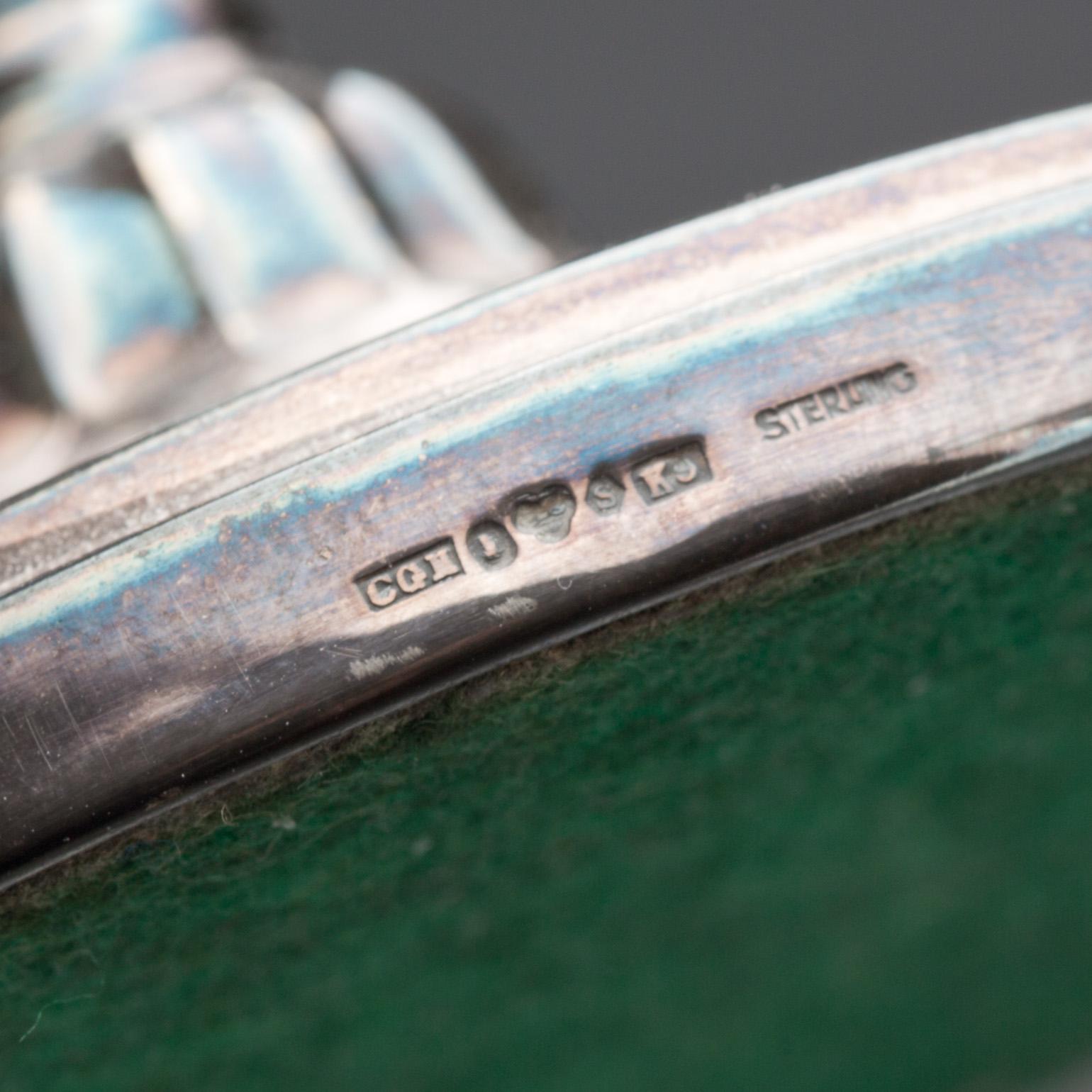 LJUSSTAKAR, ett par, sterlingsilver, CG Hallberg, 1960.