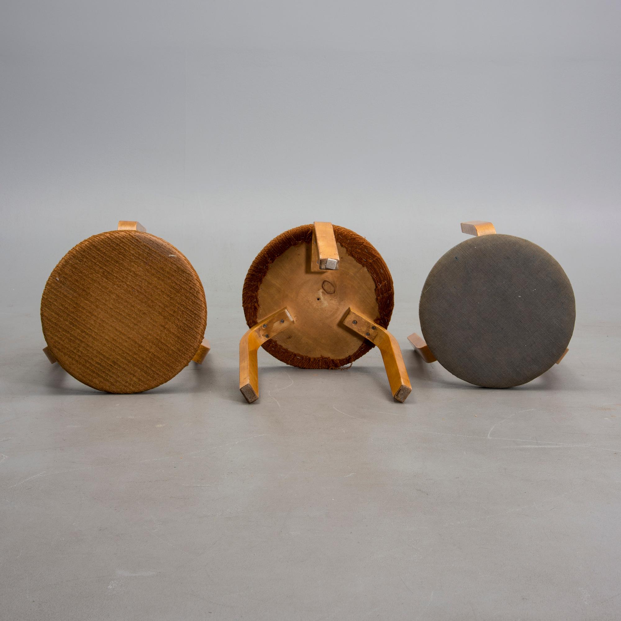 PALLAR, 3 st, modell 60, Alvar Aalto, Artek, 1900-talets mitt.