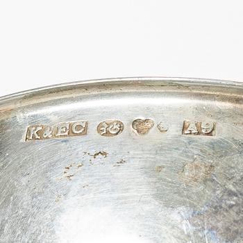 Twelve silver mugs, K&EC, Gothenburg, 1949-62.