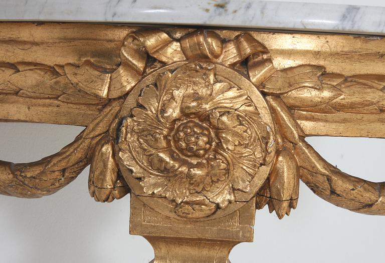 HÖRNKONSOLBORD, Louis XVI-stil, 1800-tal.