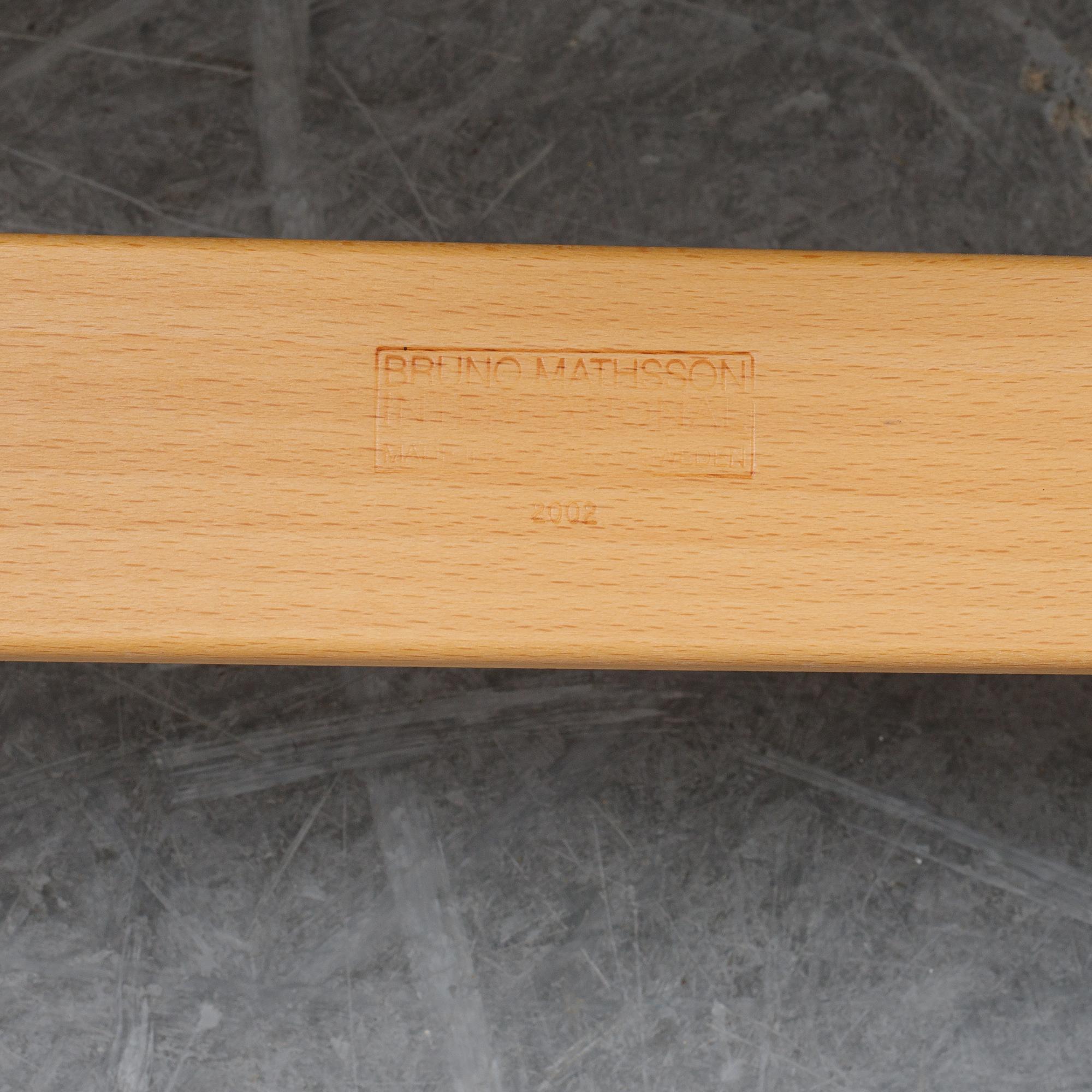 Bruno Mathsson, a 'Mina' easy chair, Bruno Mathsson International, dated 2002.