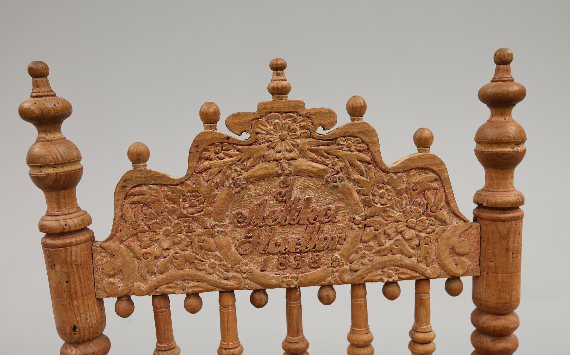 KARMSTOL, renässansstil, 1800-talets mitt.