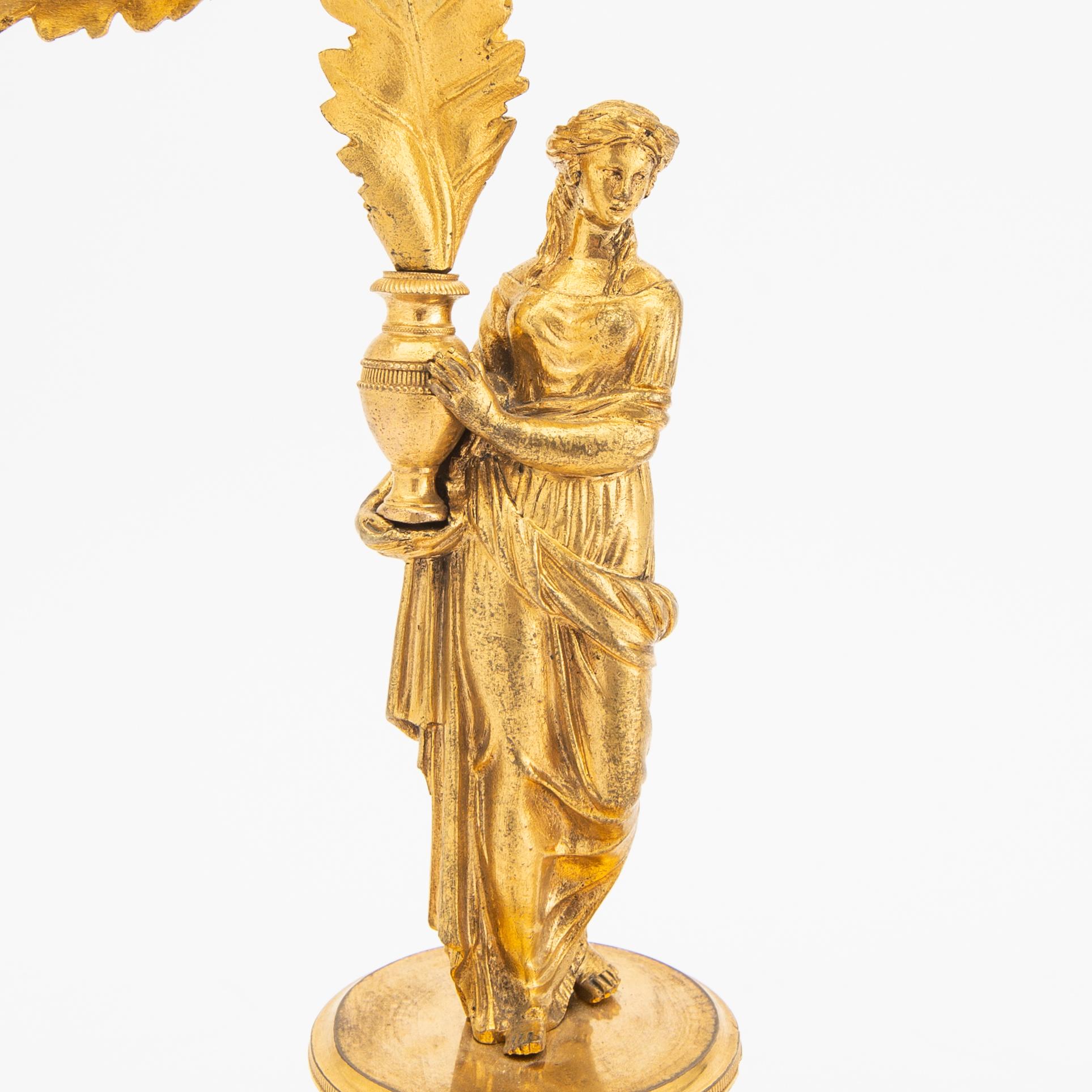 A pair of Empire candelabras first half of the 19th century.