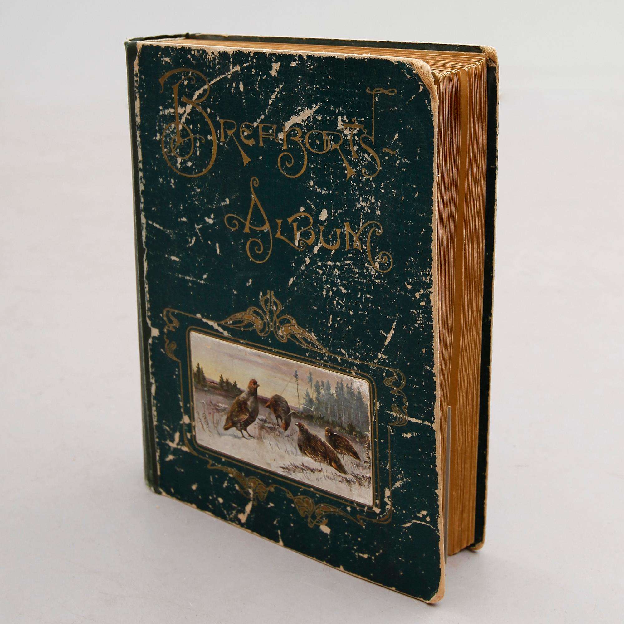 BREFKORTSALBUM, omkring år 1900.