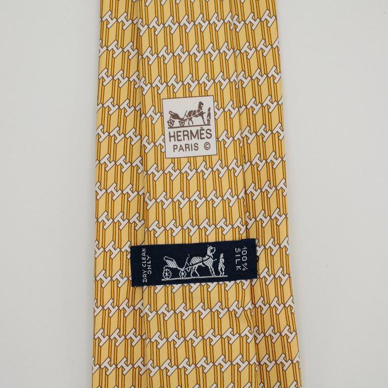 HERMÈS, silk tie.