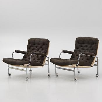 Bruno Mathsson, a pair of "Karin" armchairs, Dux, Sweden,