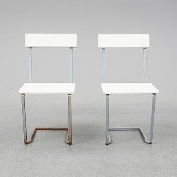 ARTHUR LINDQVIST, a pair of garden chairs, mid 20th Century.