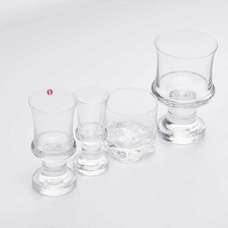 GLASSERVIS, 43 delar, Iittala, Finland.