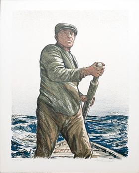 ROLAND SVENSSON, mapp med 7 litografier, "Tristan da Cunha", sign o numr 233/300.