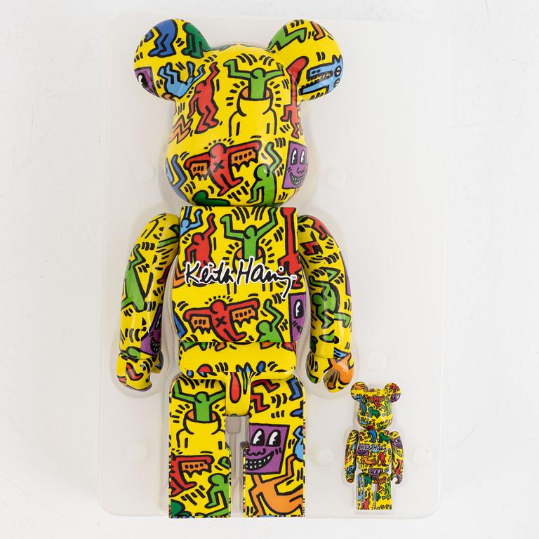 BE@RBRICK, Keith Haring 5 100% 400%, Medicom Toy, 2021.