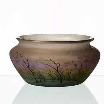 DAUM, skål, Nancy, Frankrike, jugend, ca 1900.