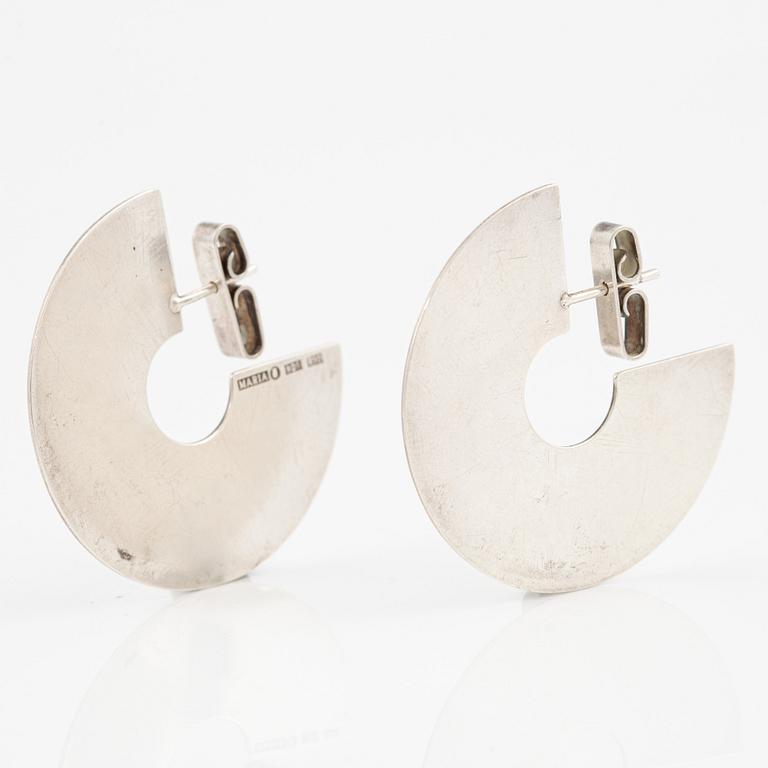 Maria Elmqvist, earrings, sterling silver.