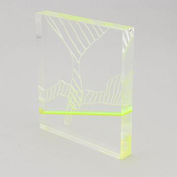 Axel Knipschild, multiple, plexiglass, signed and numbered 29/32, dated 1975.