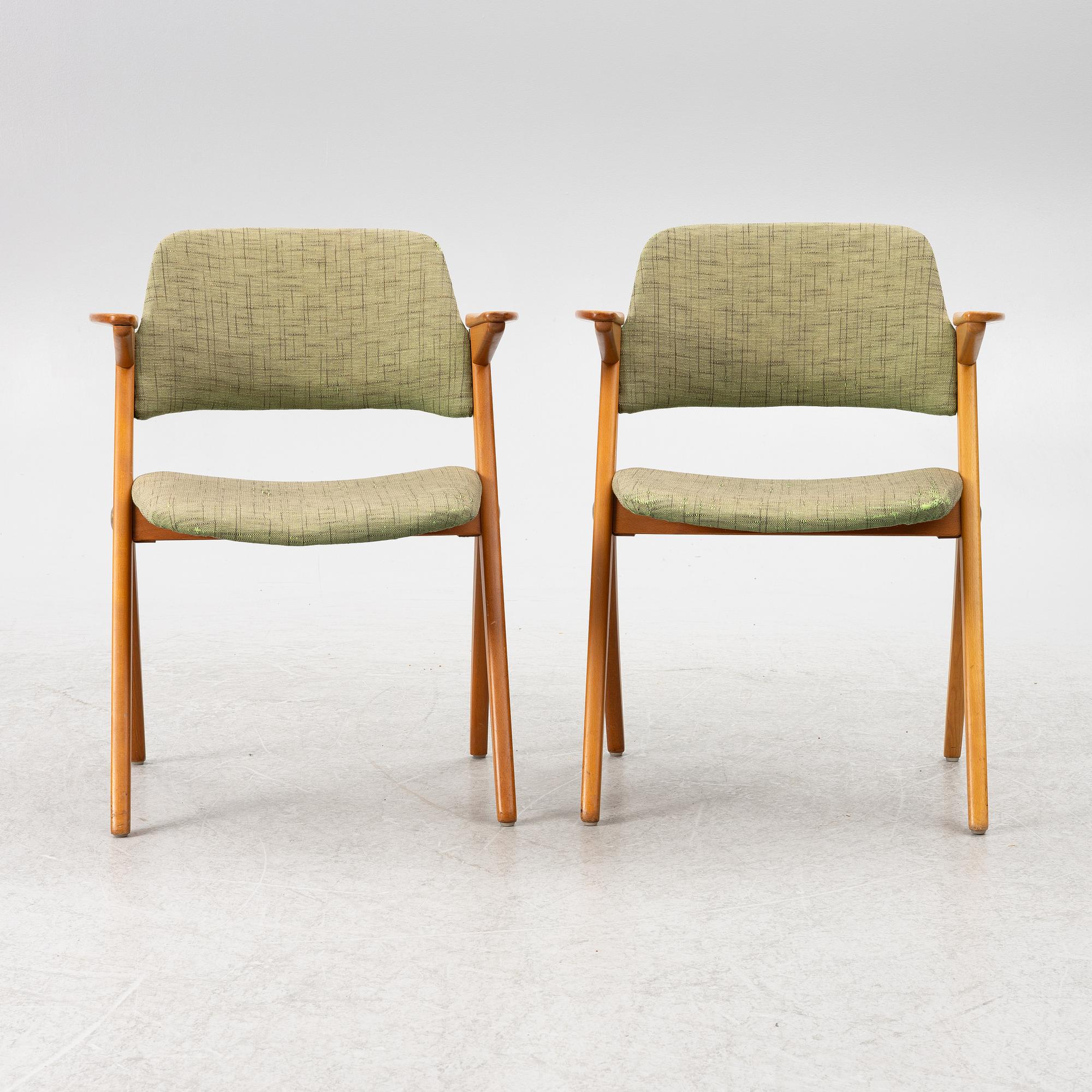 Bengt Ruda, a pair of armchairs, from the Triva series, Nordiska Kompaniet mid 20th Century.