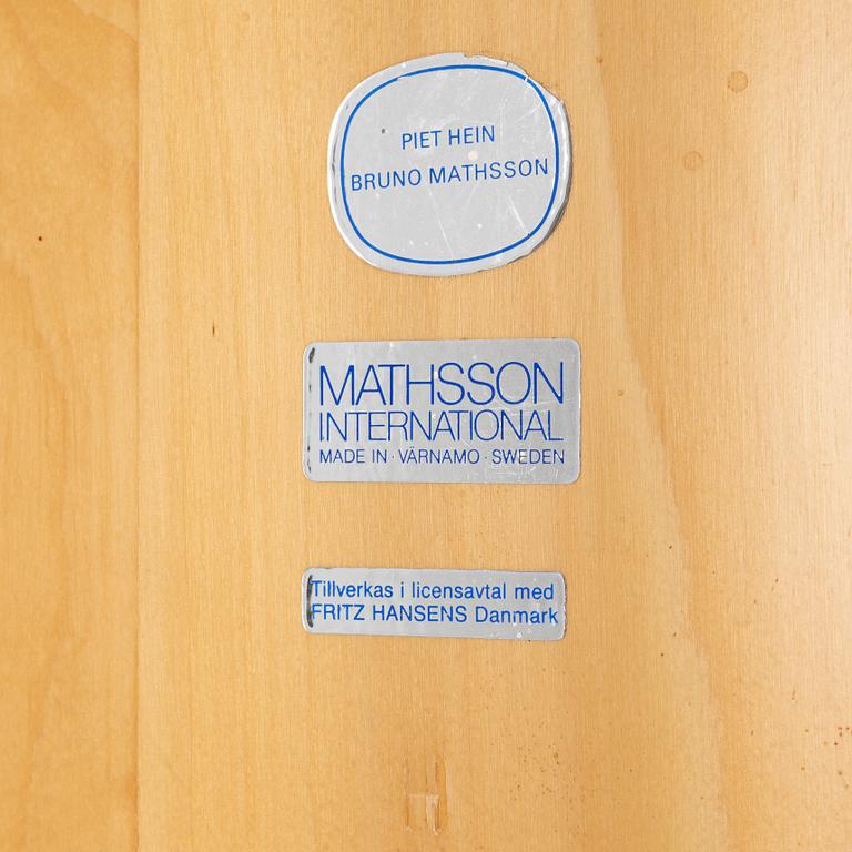 Bruno Mathsson and Piet Hein, a 'Annika' coffee table, Bruno Mathsson, second half of the 20th century.